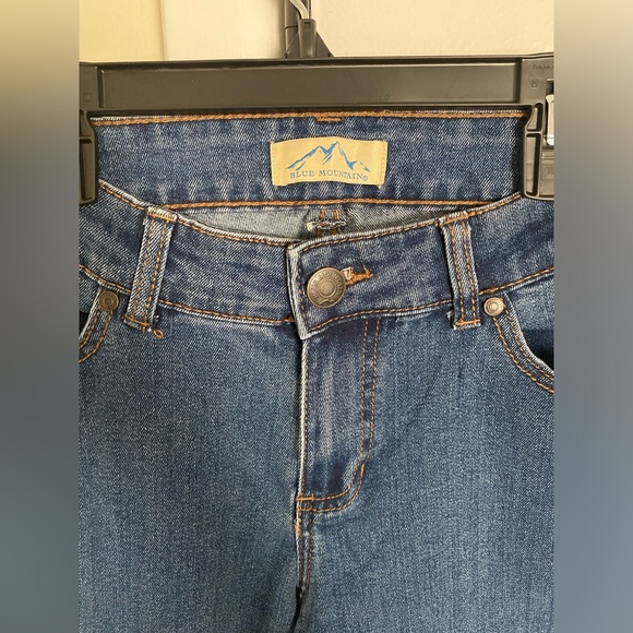 Blue Mountain Women Straight 5-Pockets Jeans Blue Size 4 - Picture 2 of 5